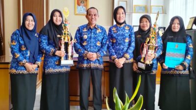 Dinas Pendidikan Tulang Bawang Ikuti Upacara Hardiknas