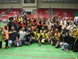 Tim Bola Voli Putri Lampung Raih Perunggu PORNAS KORPRI XVI