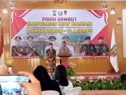 Kapolres Way Kanan Danskadron ke-12/Serbu Gelar Acara Sertijab