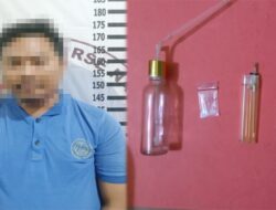Polres Tulang Bawang Tangkap Pria Asal Batang Hari yang Sedang Asyik Konsumsi Narkotika