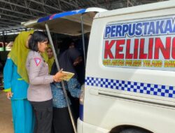 Inisiasi Perpustakaan Keliling, Kapolres Tulang Bawang Paparkan Manfaatnya