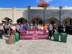 Semarak Hari Bhayangkara ke-78, Polres Way Kanan Dan Jajaran Bakti Sosial Religi di Tempat Ibadah