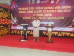 Bakal Calon Bupati Dan Wakil bupati Way Kanan, Ali Rahman dan Ayu Asalasiyah Selesai jalani tes kesehatan