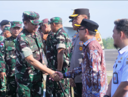 Bupati Adipati Sambut Kunker Panglima TNI Dalam Rangka LATGABMA SGS 2024