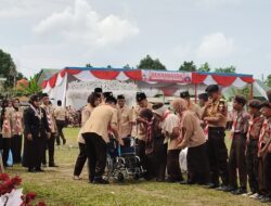 Apel Besar Hari Pramuka Ke-64 Tingkat Kwarda Lampung di Kecamatan Banjar Agung Di Hadiri Oleh Bupati Tulang Bawang