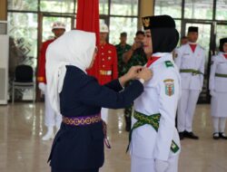 Bupati Ayu Asalasiyah Resmi Kukuhkan Paskibraka